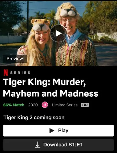 rei tigre 2 mencionado no app