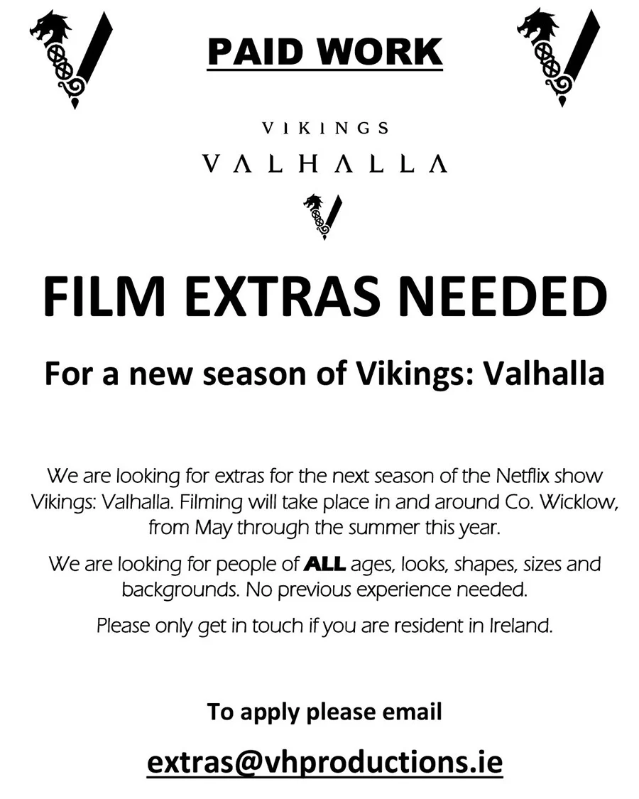 elenco de extras para vikings valhalla netflix temporada 3