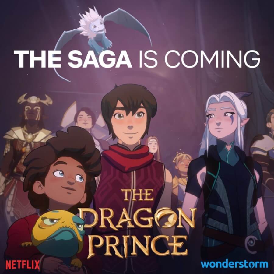a saga está chegando o príncipe dragão