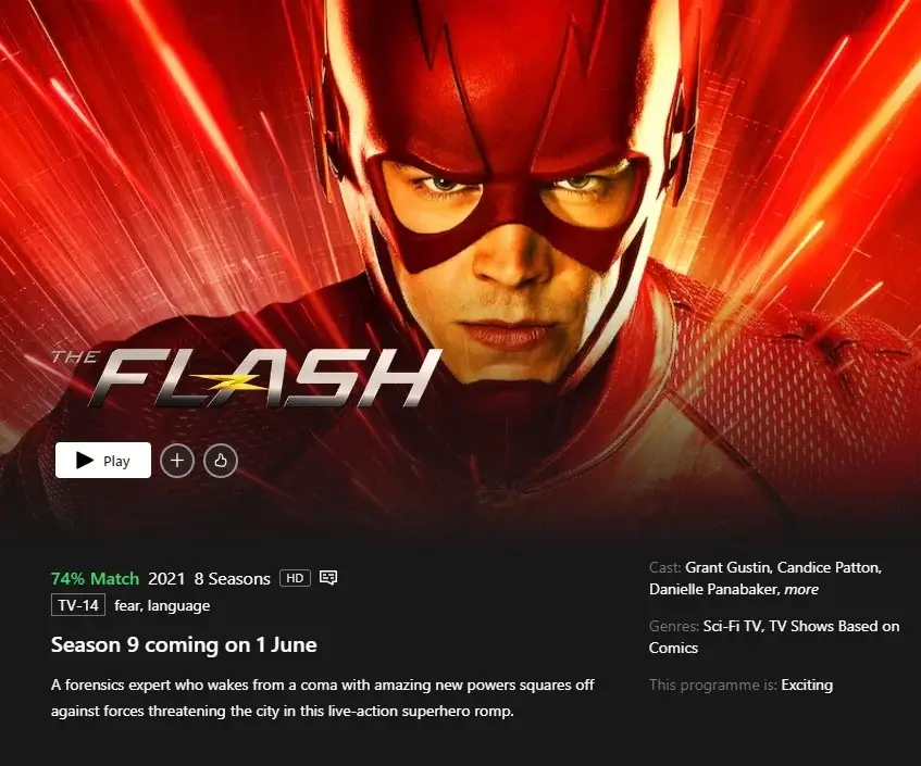 the flash temporada 9 netflix nos lançamento